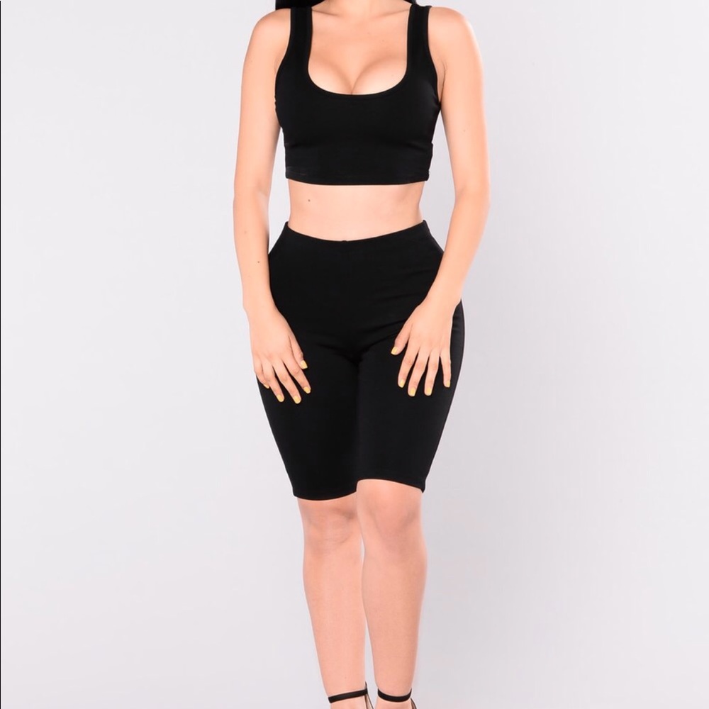 Fashion nova biker set